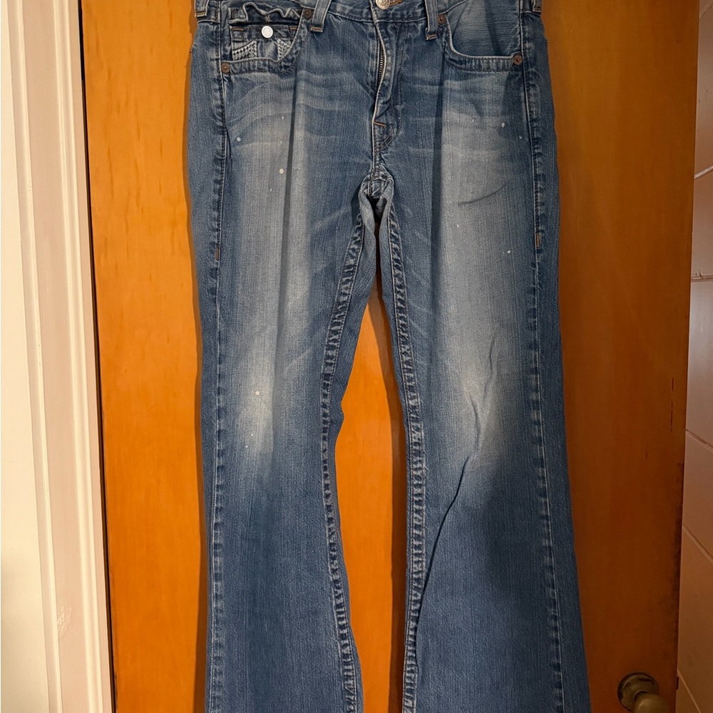 True Religion Mens Jeans in Washed Blue